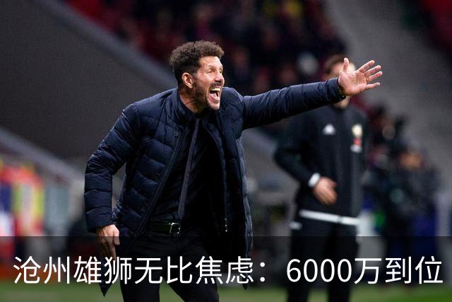 沧州雄狮无比焦虑：6000万到位 准入陷入僵局？